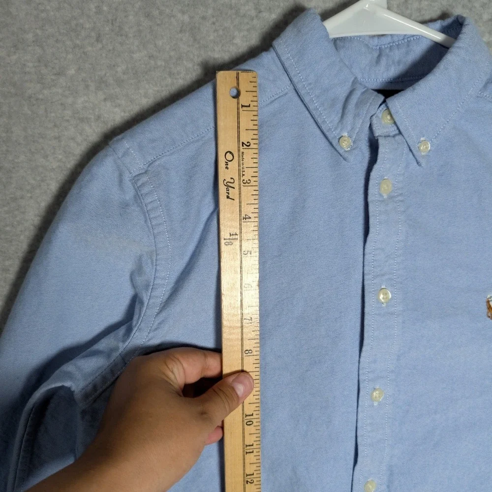 Ralph Lauren Oxford Shirt Boys Large Blue Preppy Ivy League School Uniform